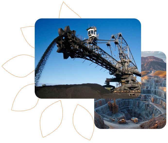 Imagens da Indústria de mineração